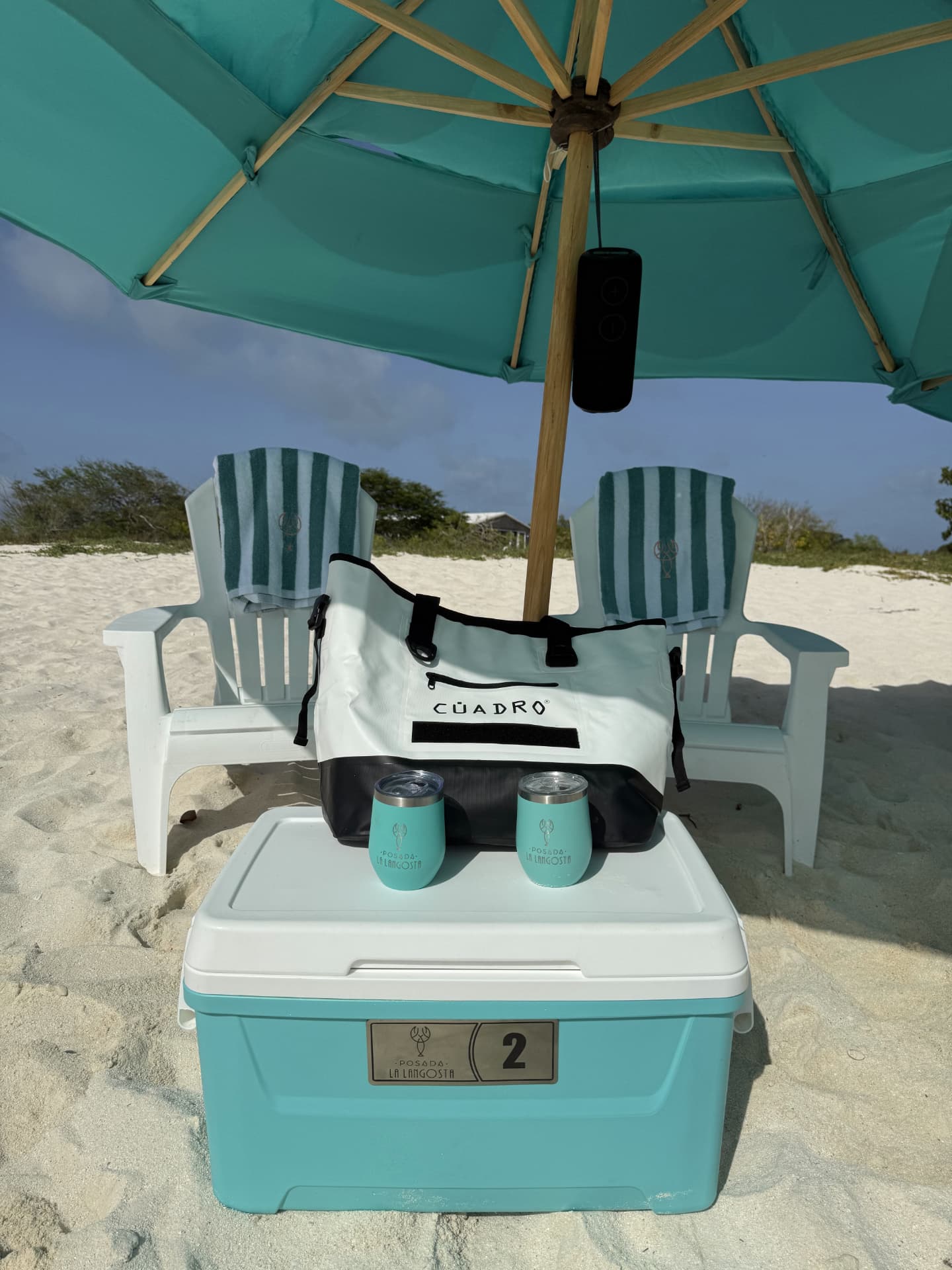 Servicio de playa en los cayos de Los Roques